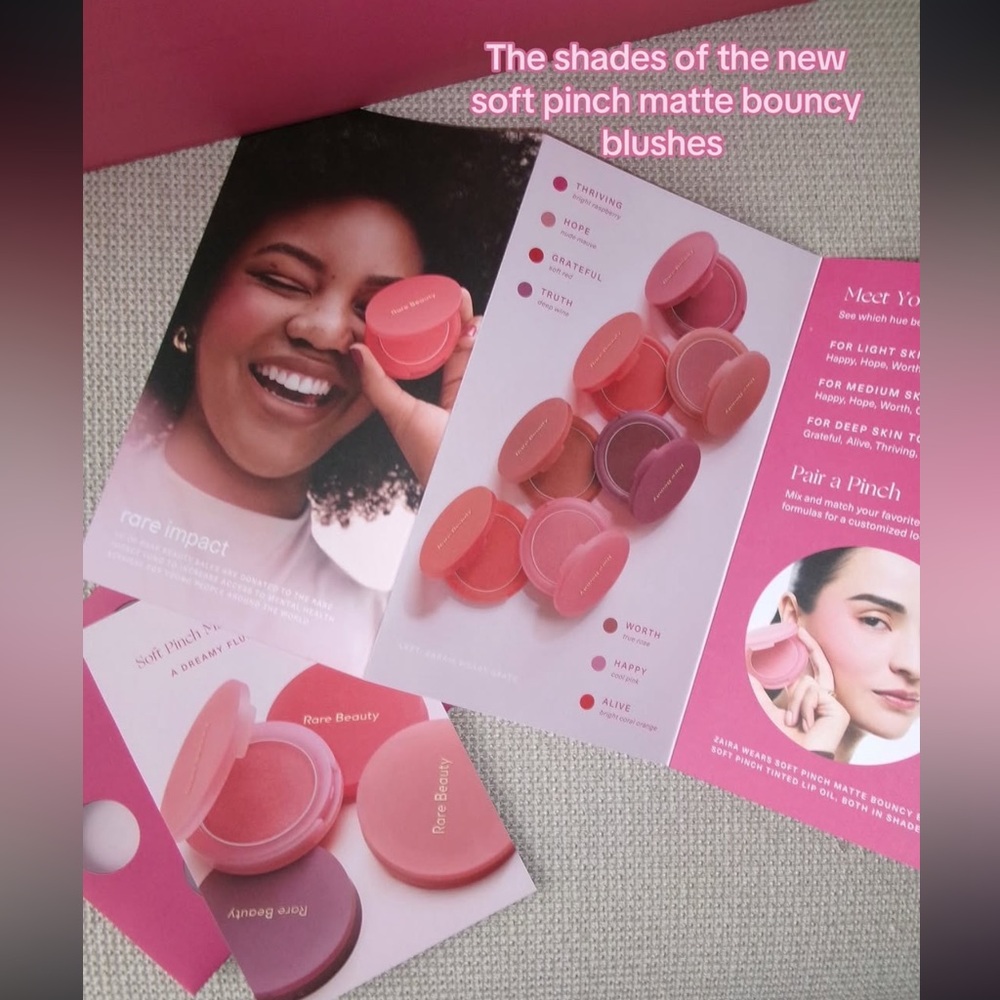 NEW Rare Beauty Soft Pinch Matte Bouncy Blush PR Box Collection - Picture 6 of 15